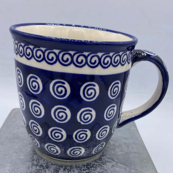 Polish Pottery Mug Handcrafted Boleslawiec Stoneware  Poland Zaklady Ceramiczne - Picture 2 of 8
